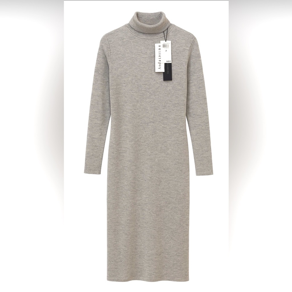 Philosophy Heather Gray Long Sleeve Dress